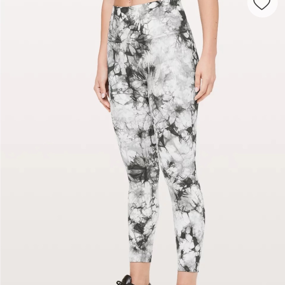 Lululemon Wunder Under High-Rise Tight | Black & White Marble Print | Size 2